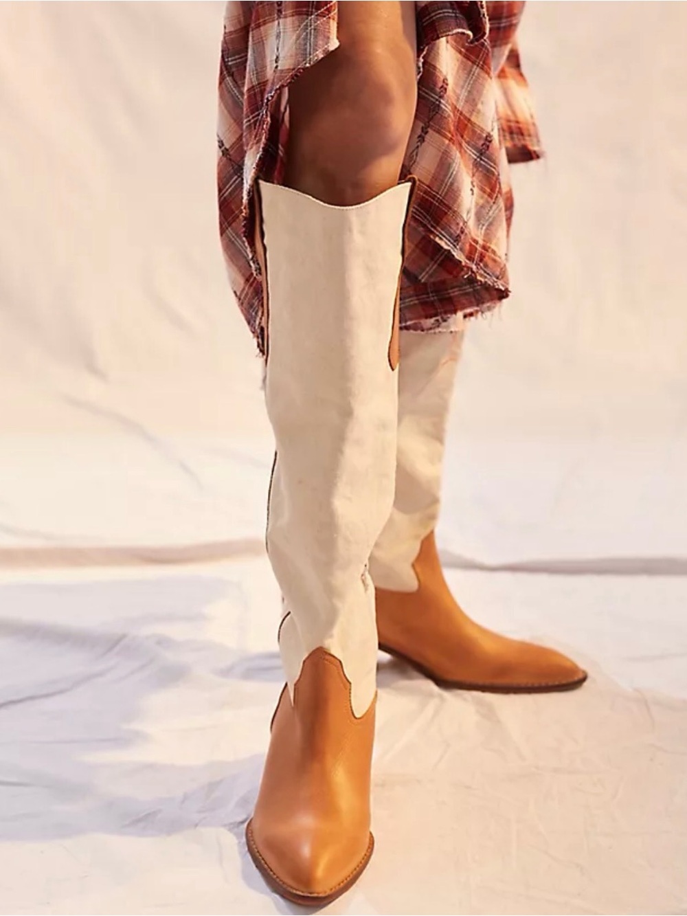 Anthropology Knee High Western Boots